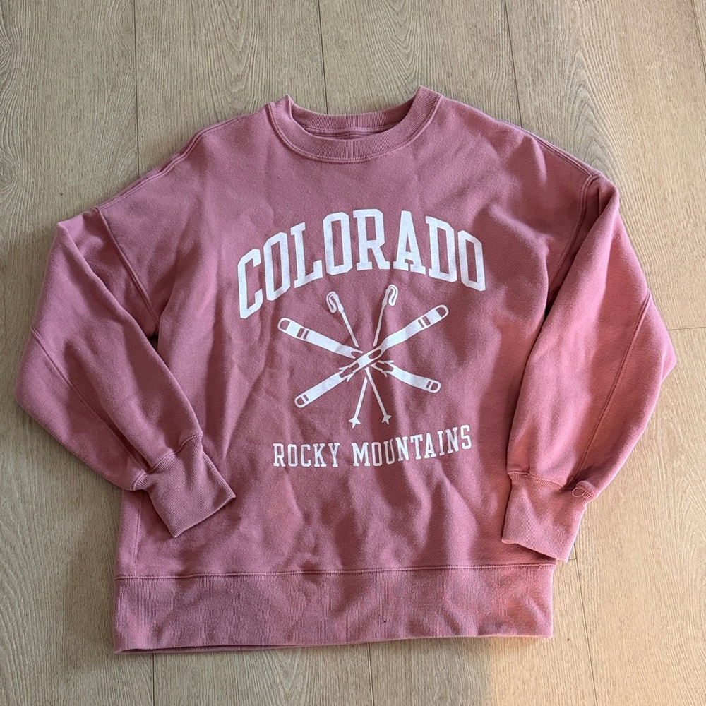 Abercrombie & Fitch Pink Crewneck Sweater